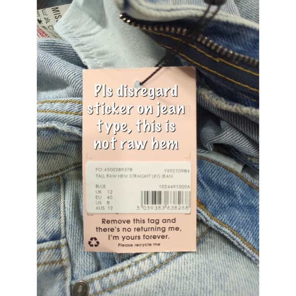 👯‍♀️Host Pick⚡️Missguided Tall Straight Leg Jean - Picture 7 of 9